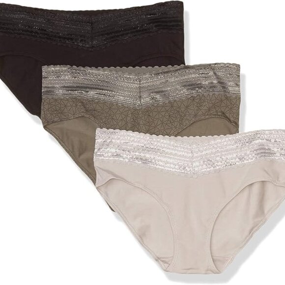 NWT Warner's Cotton Blissful Benefits No Muffin Hipster - 3 Pack - Picture 1 of 3